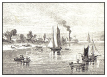 Drawing of boats