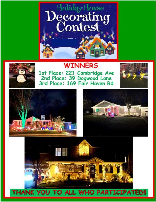 2023 Holiday House Decorating Contest Winners