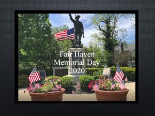 Memorial Day Ceremony - May 25, 2020