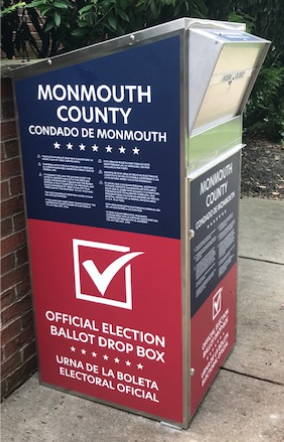 NEW BALLOT DROP BOX IS PLACED IN FRONT OF THE BOROUGH HALL BUILDING