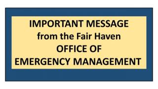 Message from the Office of Emergency Management