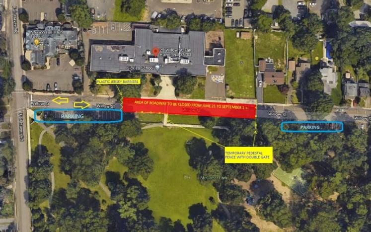 TEMPORARY CLOSURE OF WILLOW STREET - STARTING THUSRDAY, JUNE 24TH.