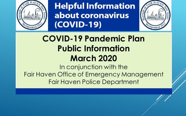 Helpful Information About Coronavirus COVID-19