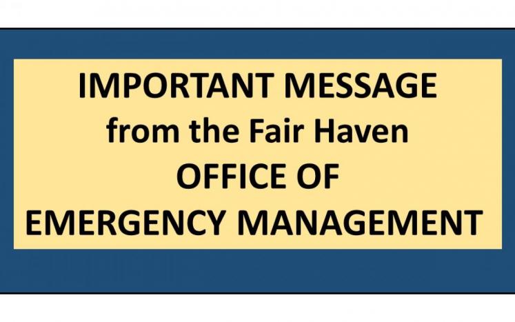 Message from the Office of Emergency Management